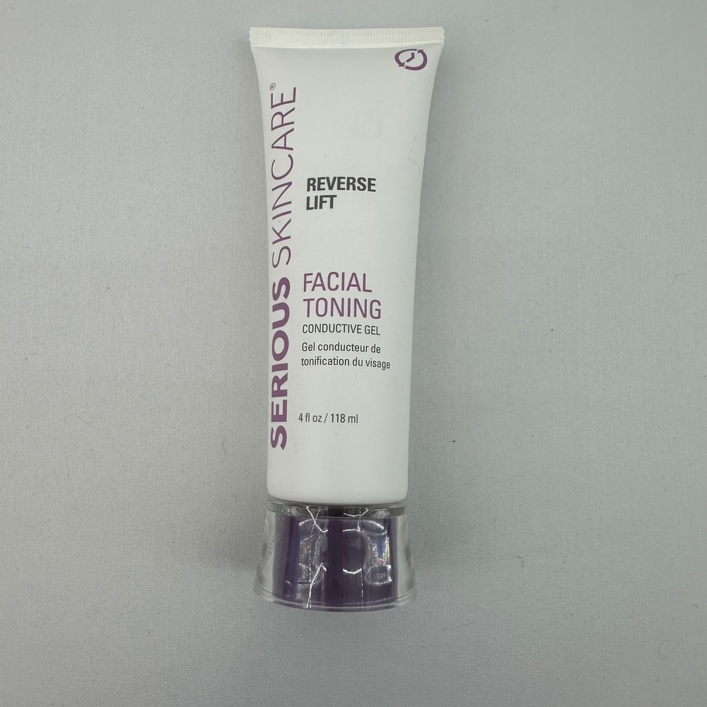 Serious Skincare Reverse Lift Facial Toning Conductive Gel 4oz Sealed Tube